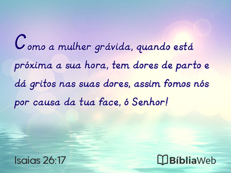 Isaías 26:17 em imagem para compartilhar