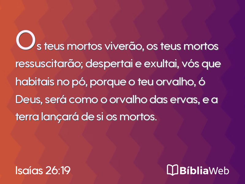 Isaías 26:19 em imagem para compartilhar