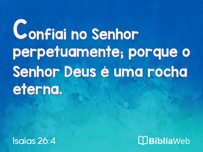 Isaías 26:4 em imagem para compartilhar