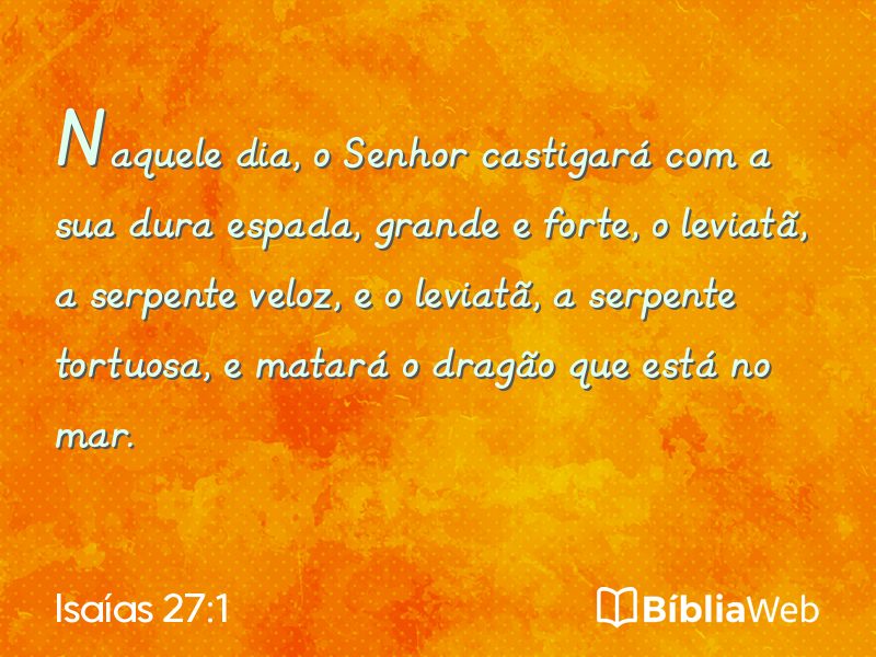 Isaías 27:1 em imagem para compartilhar