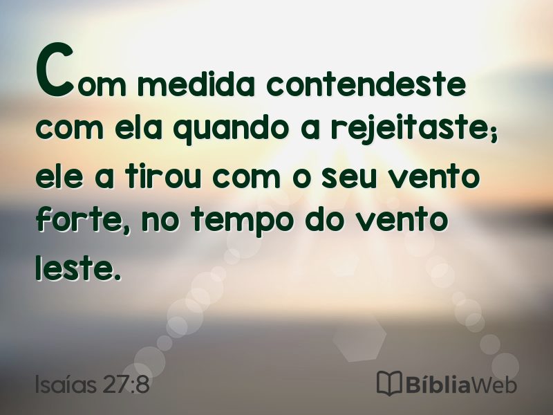 Isaías 27:8 em imagem para compartilhar