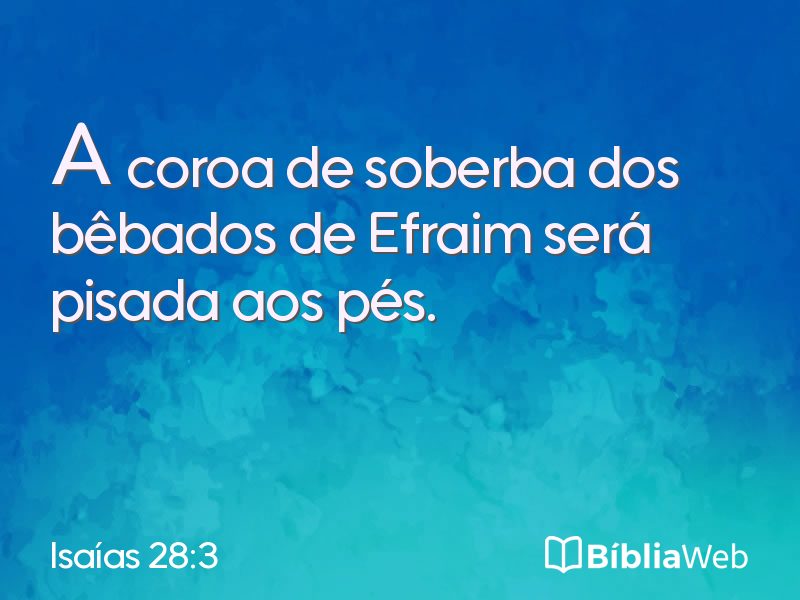 Isaías 28:3 em imagem para compartilhar