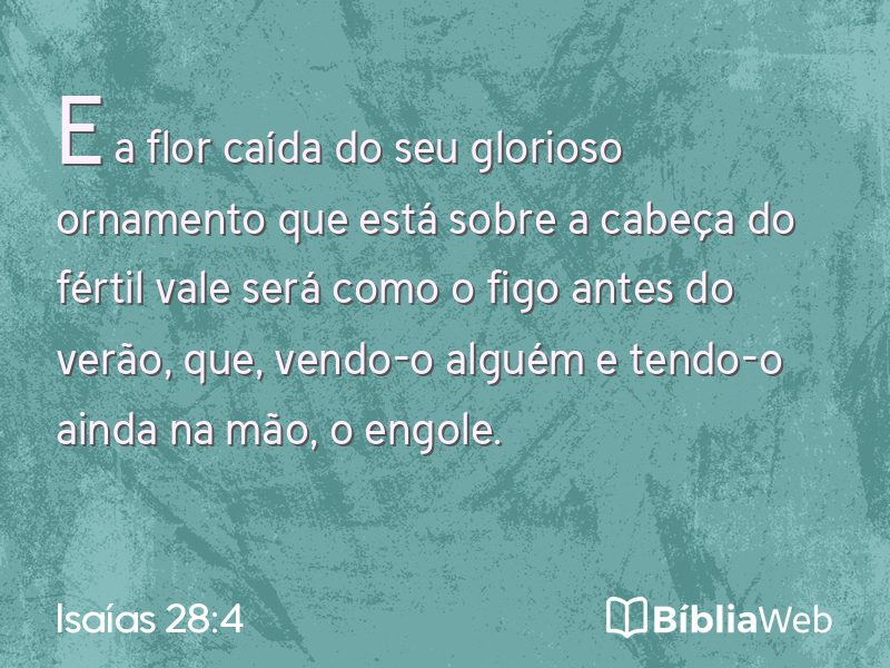 Isaías 28:4 em imagem para compartilhar