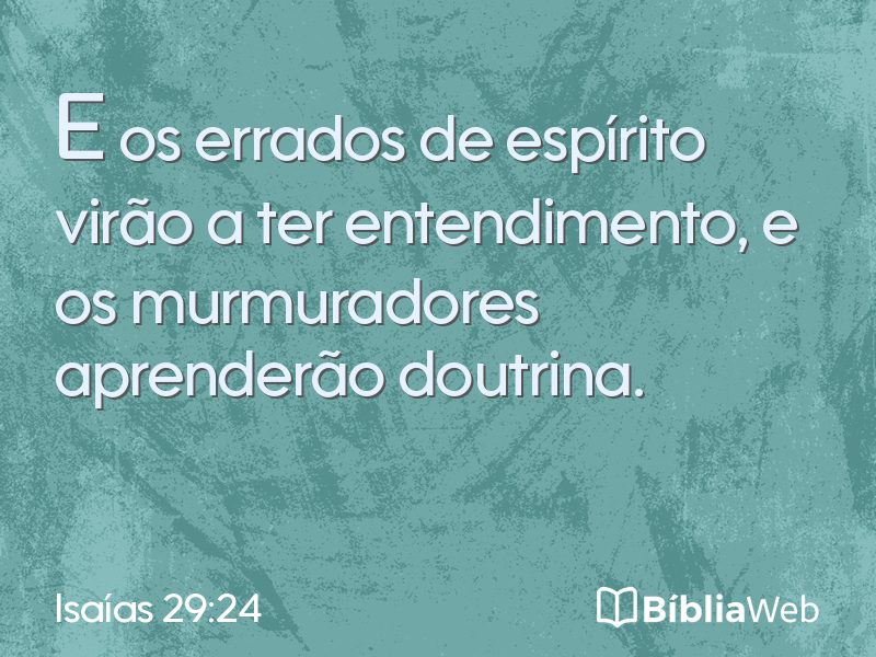 Isaías 29:24 em imagem para compartilhar