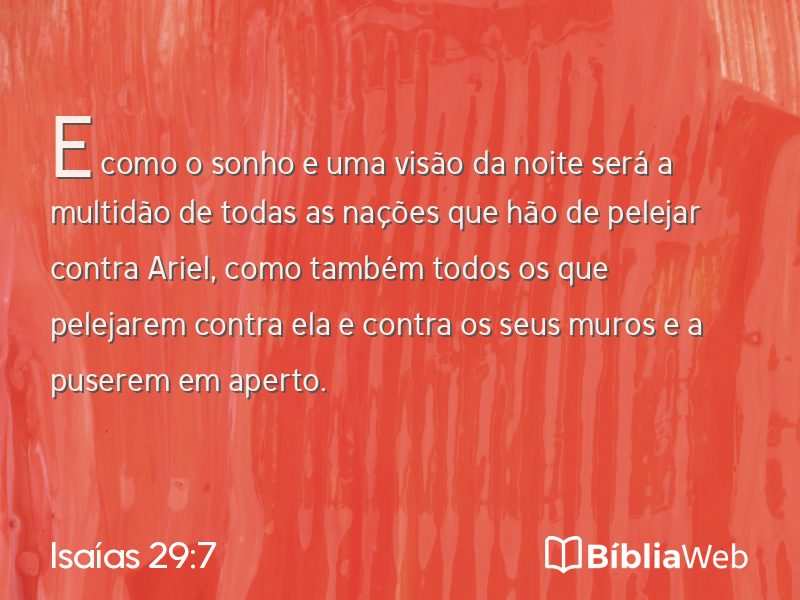 Isaías 29:7 em imagem para compartilhar