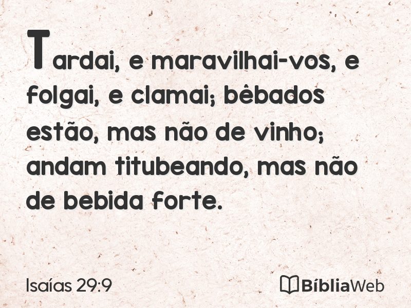 Isaías 29:9 em imagem para compartilhar