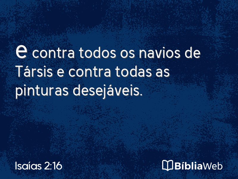 Isaías 2:16 em imagem para compartilhar