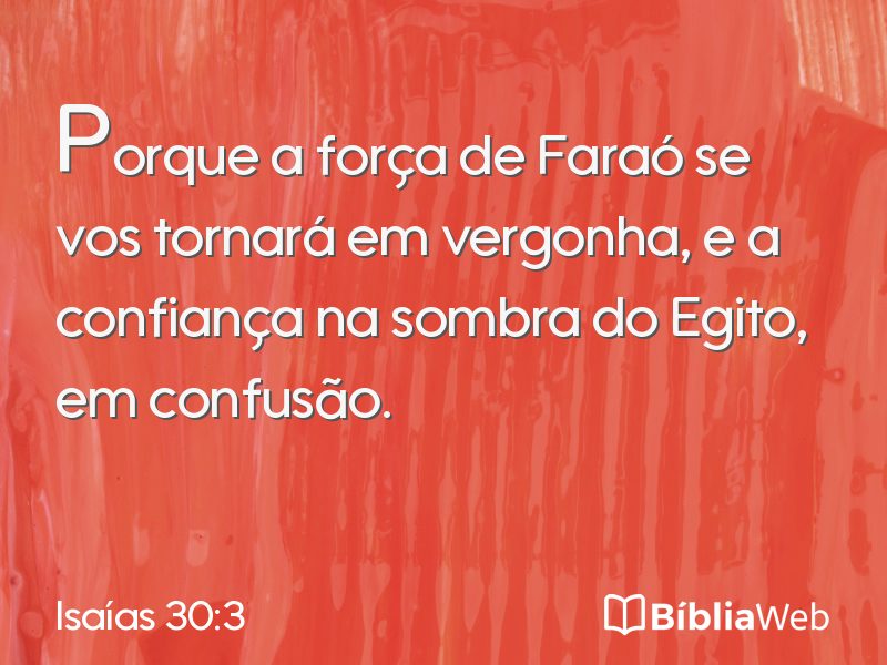 Isaías 30:3 em imagem para compartilhar
