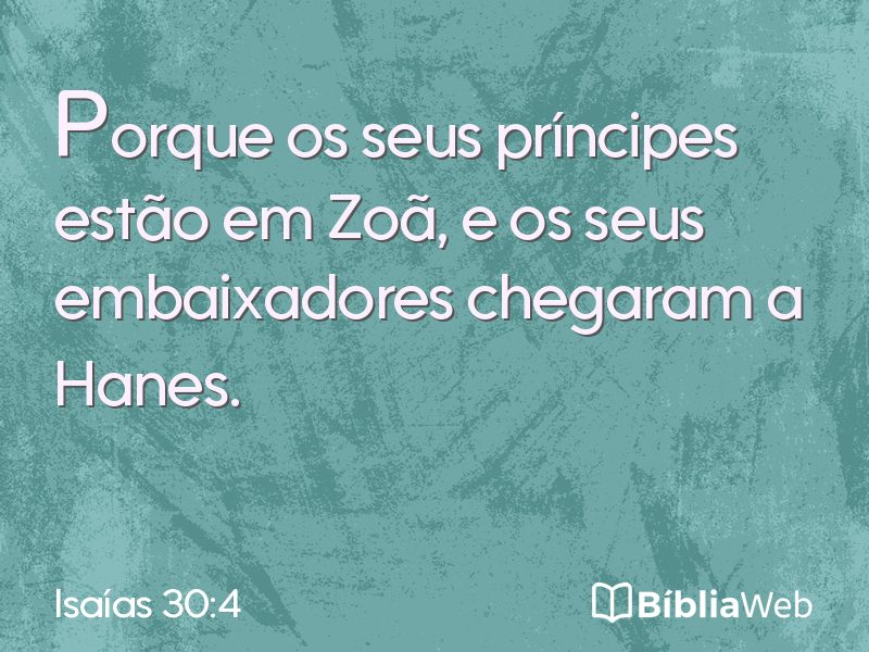 Isaías 30:4 em imagem para compartilhar