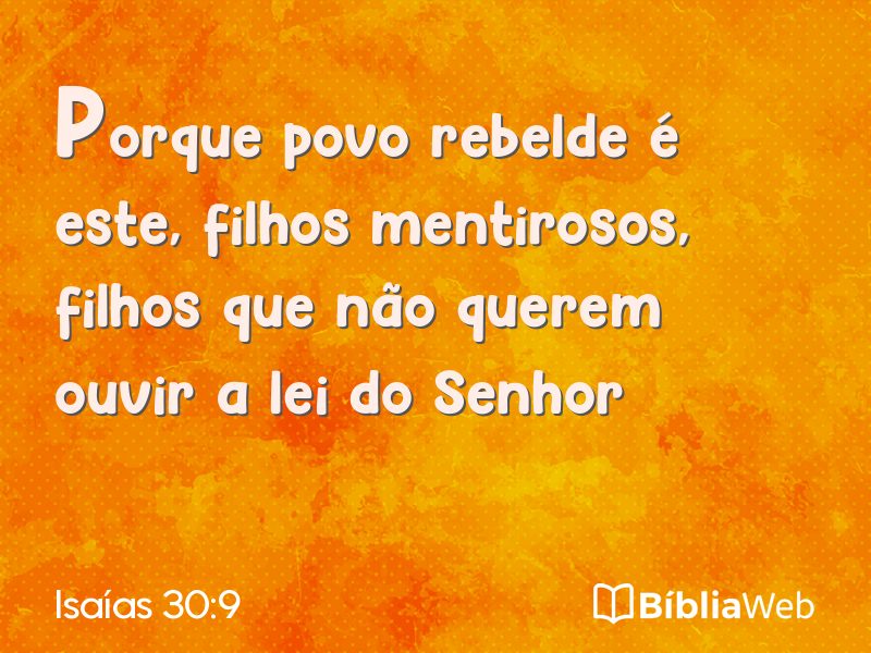Isaías 30:9 em imagem para compartilhar