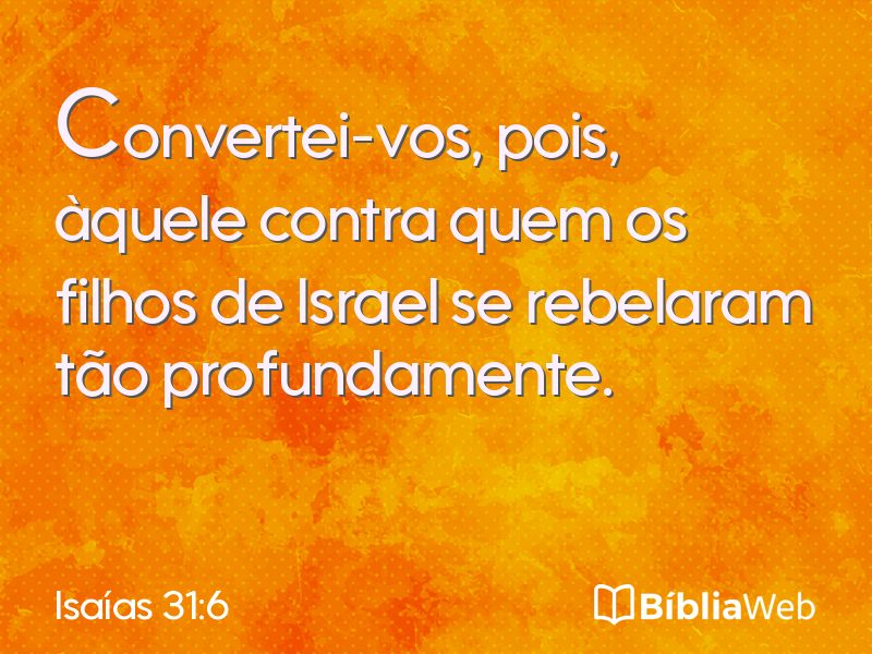 Isaías 31:6 em imagem para compartilhar