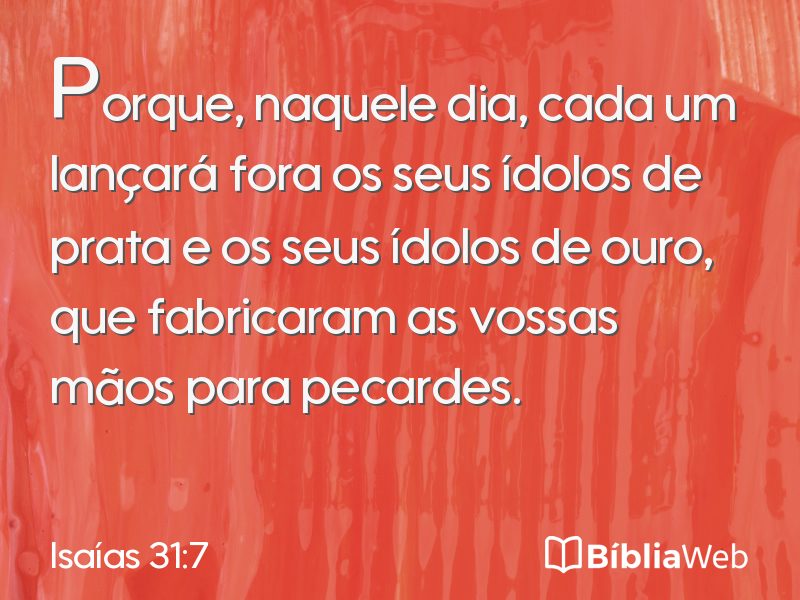Isaías 31:7 em imagem para compartilhar