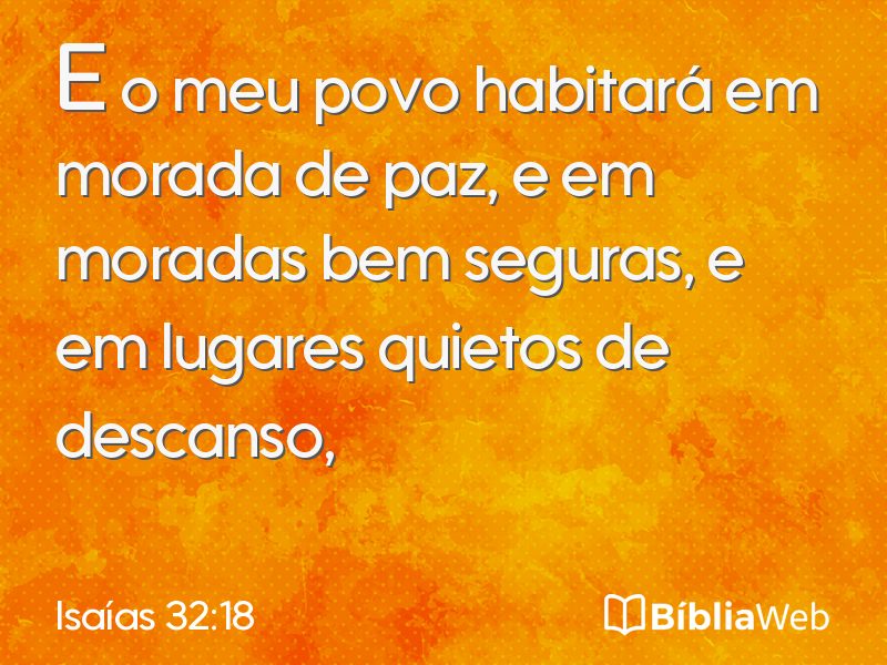 Isaías 32:18 em imagem para compartilhar