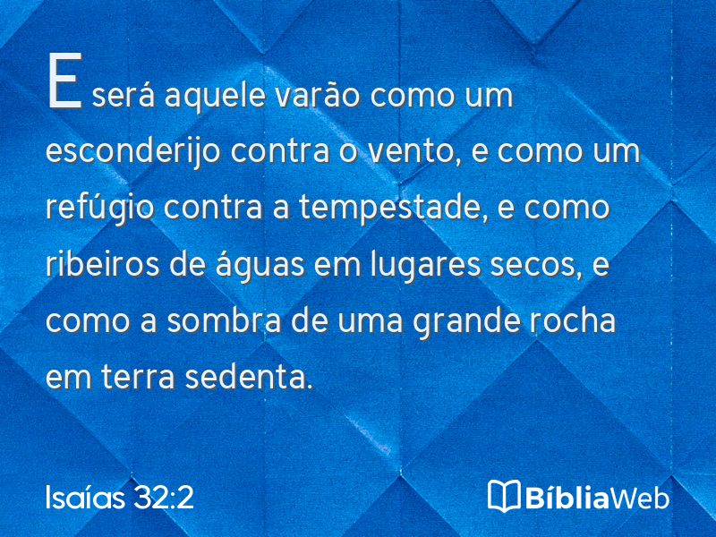 Isaías 32:2 em imagem para compartilhar