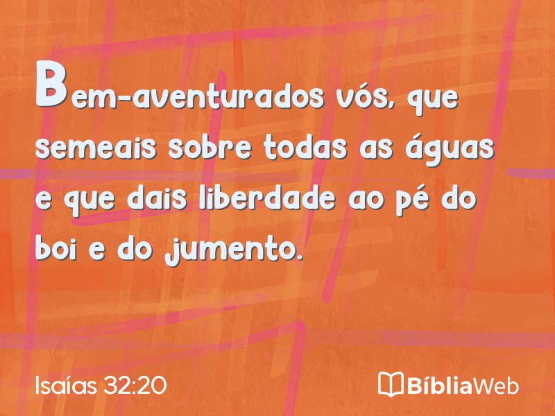 Isaías 32:20 em imagem para compartilhar