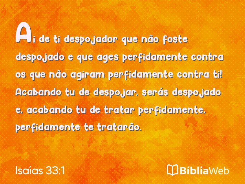 Isaías 33:1 em imagem para compartilhar