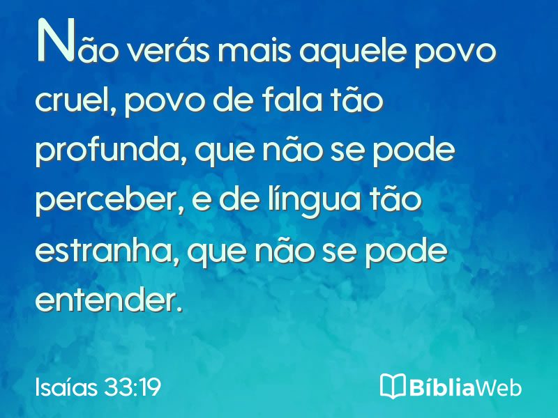 Isaías 33:19 em imagem para compartilhar
