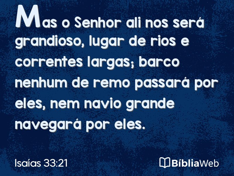 Isaías 33:21 em imagem para compartilhar