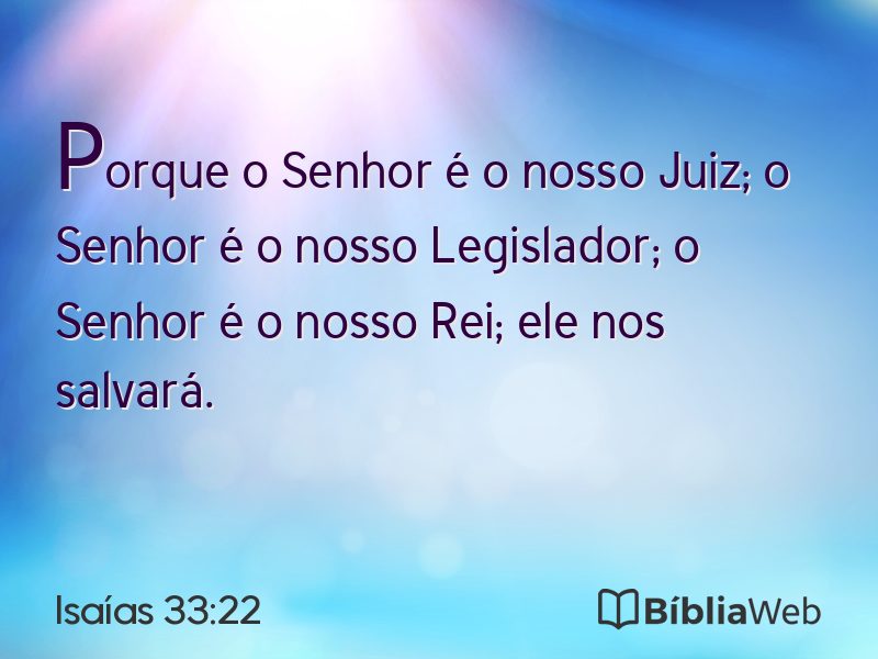 Isaías 33:22 em imagem para compartilhar