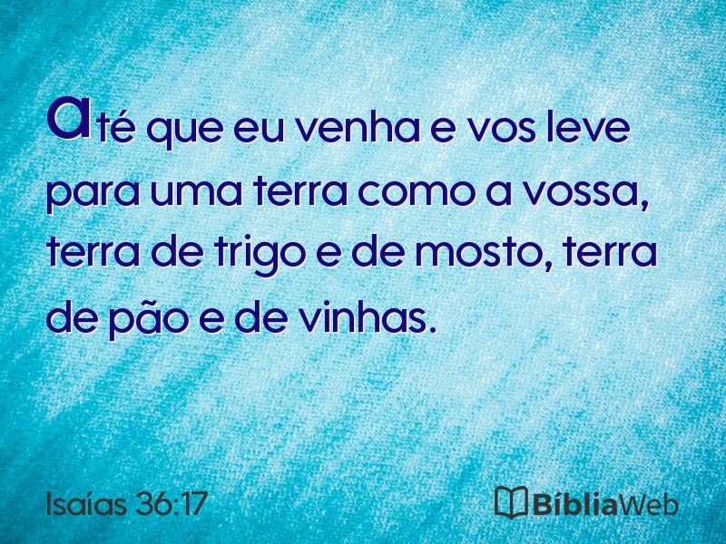 Isaías 36:17 em imagem para compartilhar