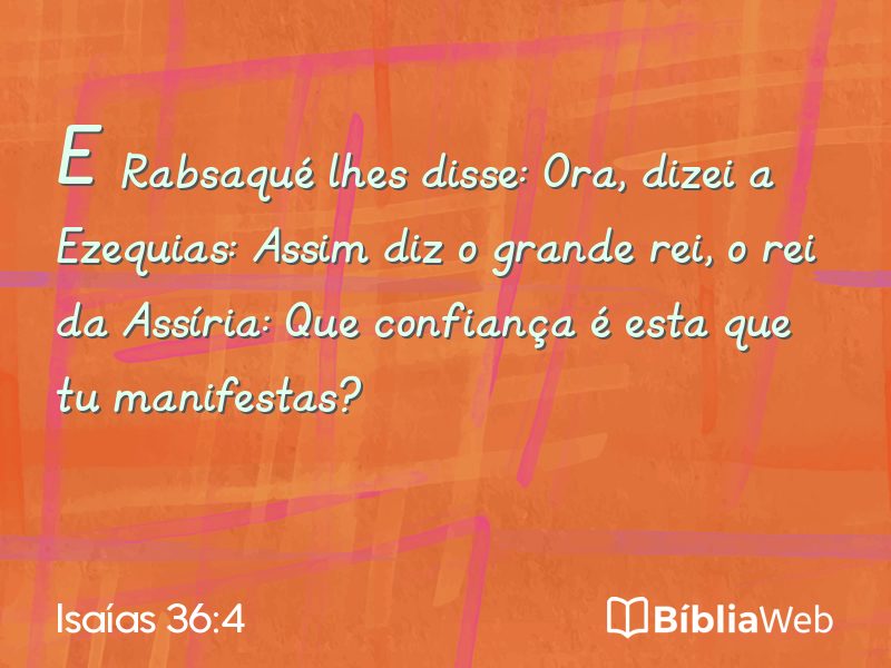 Isaías 36:4 em imagem para compartilhar