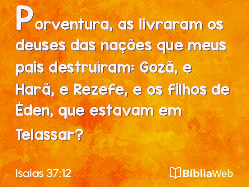 Isaías 37:12 em imagem para compartilhar