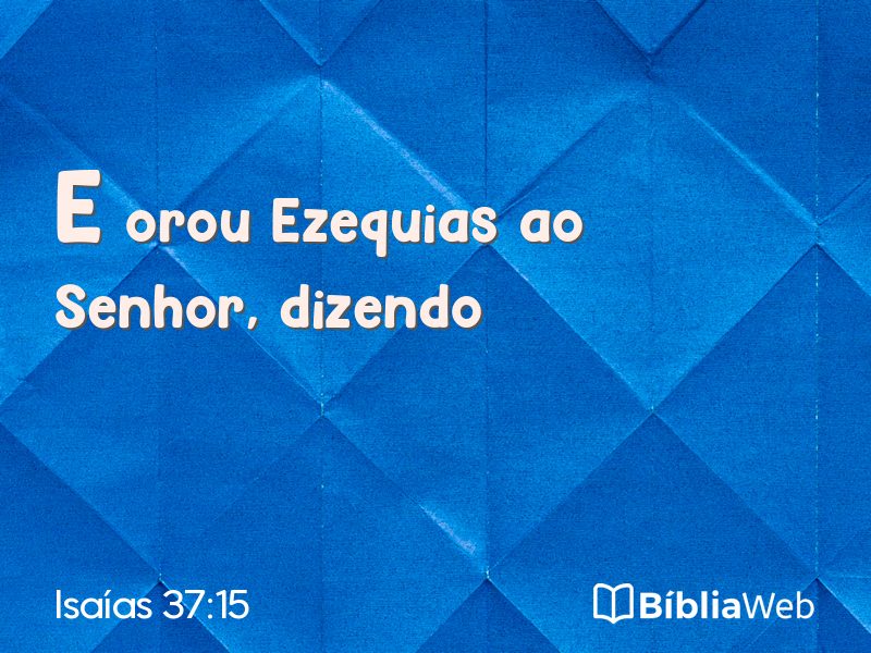 Isaías 37:15 em imagem para compartilhar