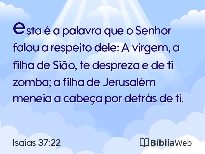 Isaías 37:22 em imagem para compartilhar