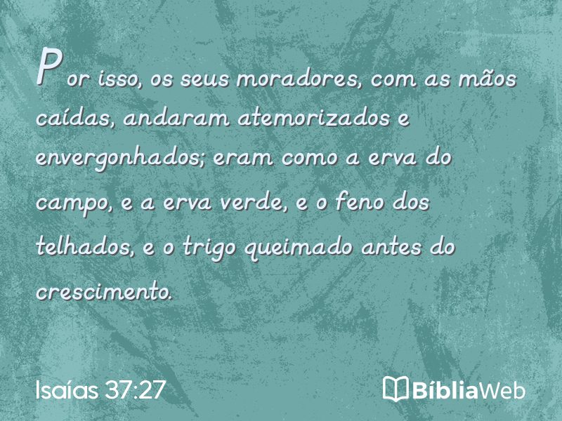 Isaías 37:27 em imagem para compartilhar