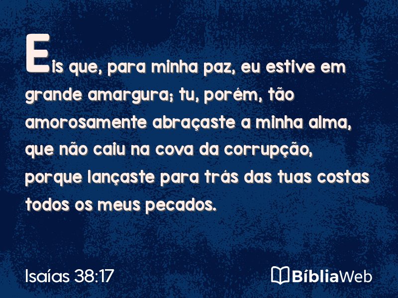 Isaías 38:17 em imagem para compartilhar