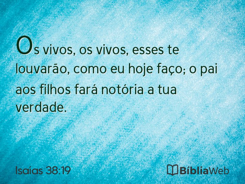 Isaías 38:19 em imagem para compartilhar