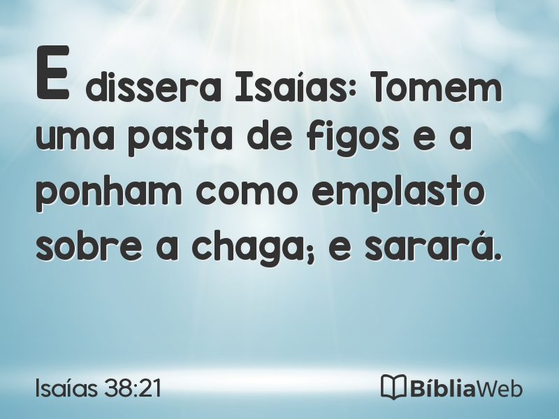 Isaías 38:21 em imagem para compartilhar