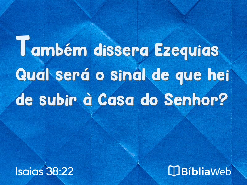 Isaías 38:22 em imagem para compartilhar