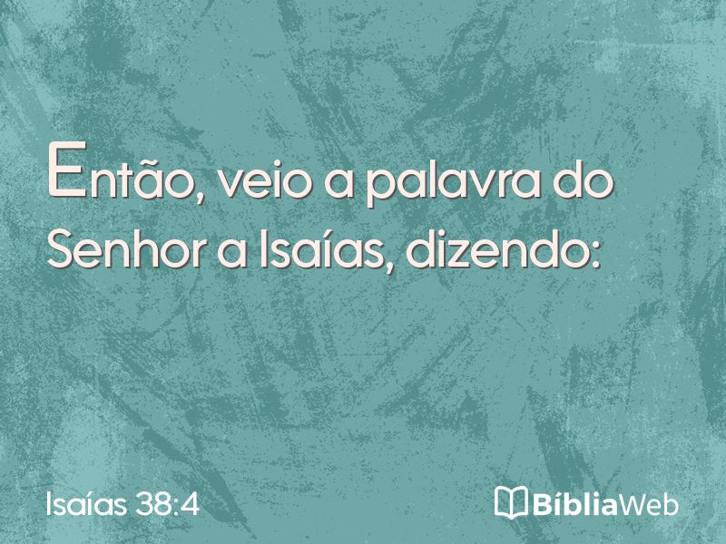 Isaías 38:4 em imagem para compartilhar