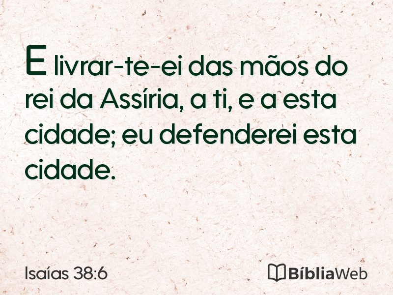 Isaías 38:6 em imagem para compartilhar