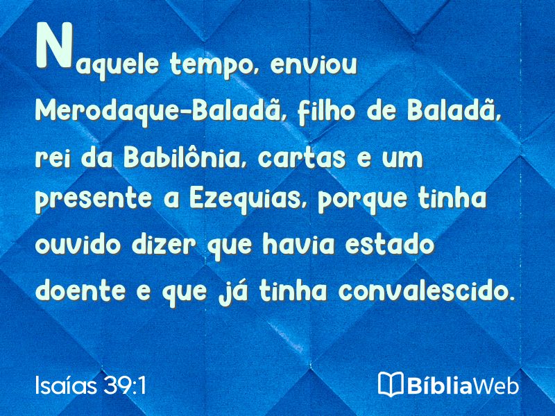 Isaías 39:1 em imagem para compartilhar