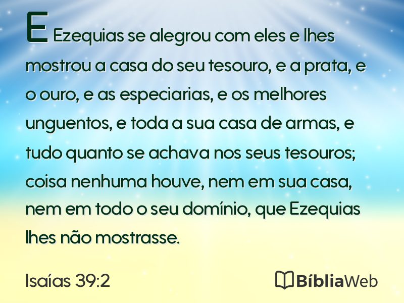 Isaías 39:2 em imagem para compartilhar