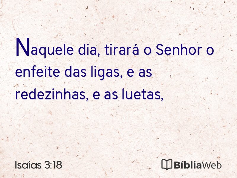 Isaías 3:18 em imagem para compartilhar