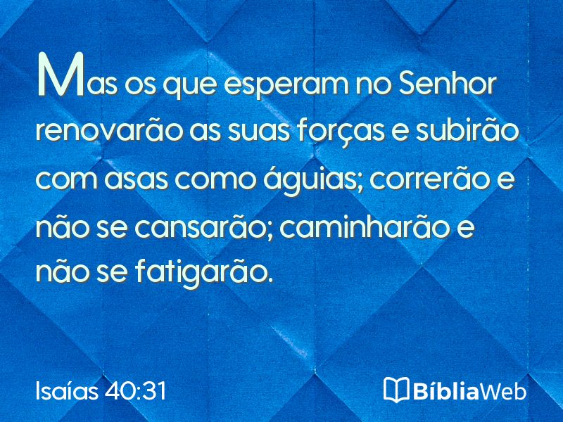 Isaías 40:31 em imagem para compartilhar