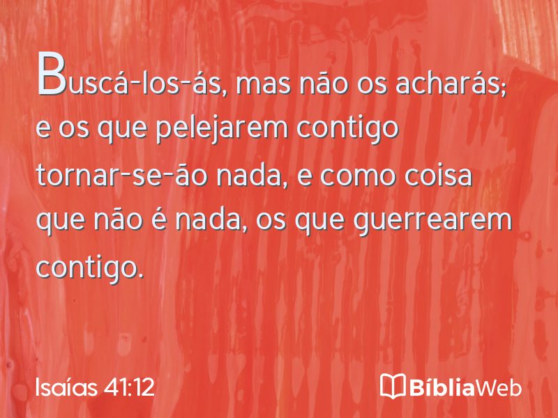 Isaías 41:12 em imagem para compartilhar