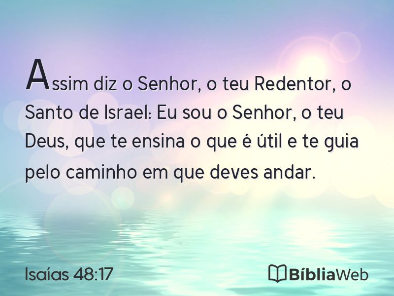 Isaías 48:17 em imagem para compartilhar
