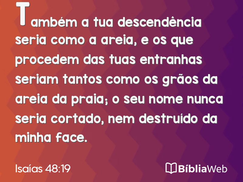Isaías 48:19 em imagem para compartilhar