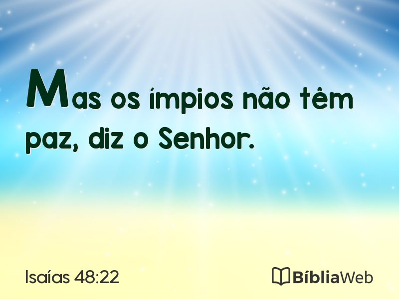 Isaías 48:22 em imagem para compartilhar
