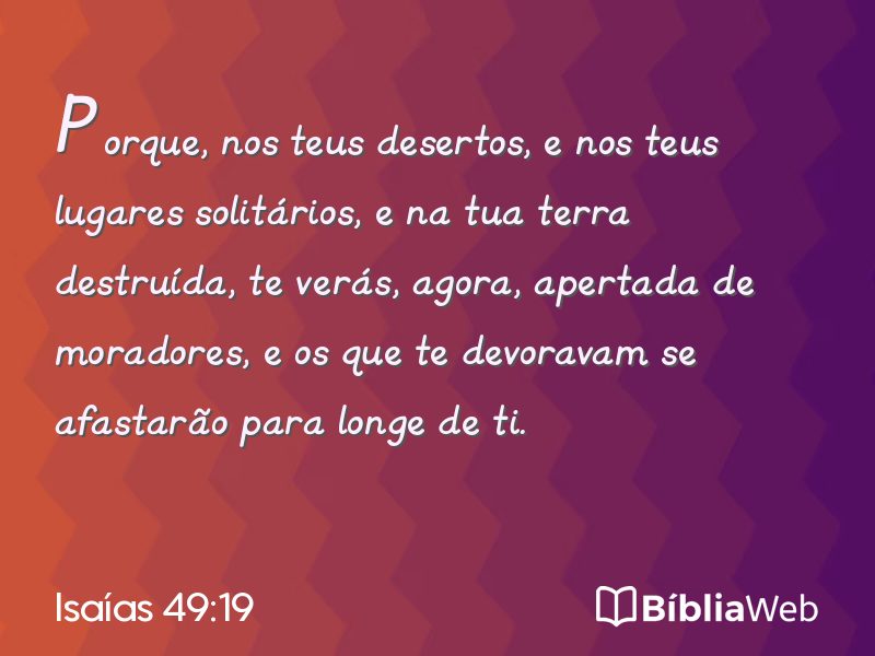 Isaías 49:19 em imagem para compartilhar