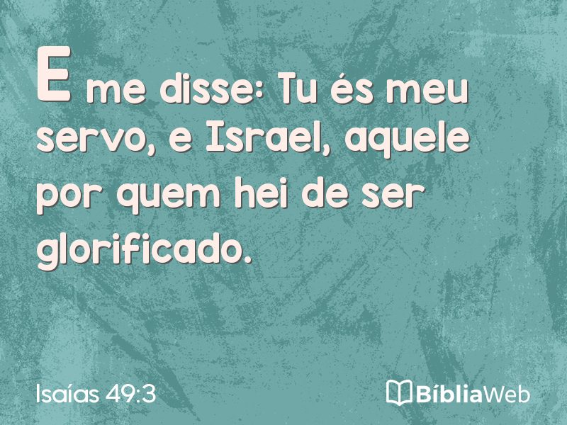 Isaías 49:3 em imagem para compartilhar