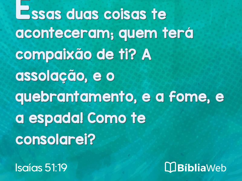 Isaías 51:19 em imagem para compartilhar