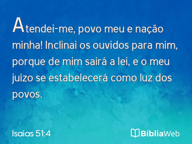 Isaías 51:4 em imagem para compartilhar
