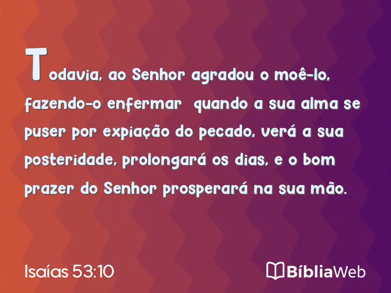 Isaías 53:10 em imagem para compartilhar