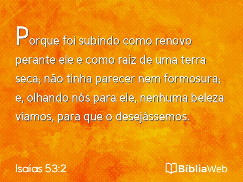 Isaías 53:2 em imagem para compartilhar