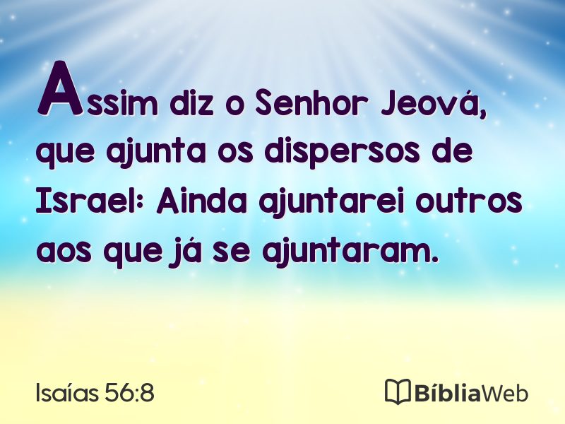 Isaías 56:8 em imagem para compartilhar